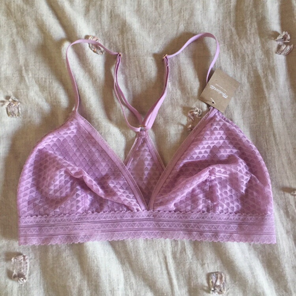New with Tags lavender lace Madewell bralette